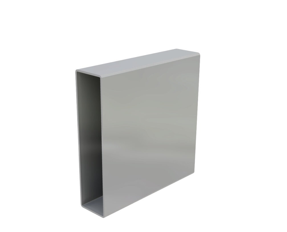 profil aluminiowy prostokątny 100x25 do stelaża plandeki