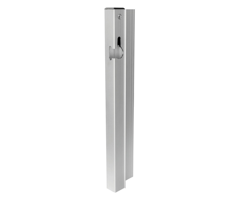 Słupek zamknięcia bezsłupkowego 400 mm lewy metalowy element