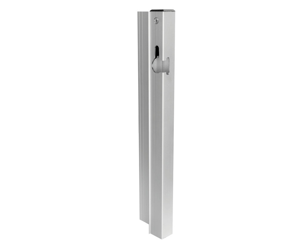 Słupek zamknięcia bezsłupkowego 400 mm prawy metalowy element