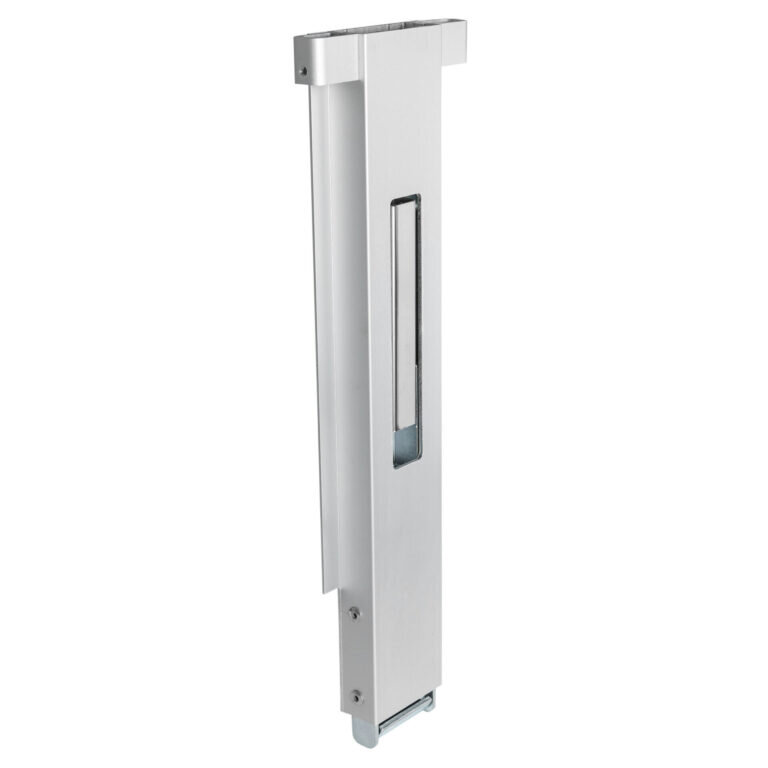 Słupek aluminiowy wypinany z kieszenią środkowy 400