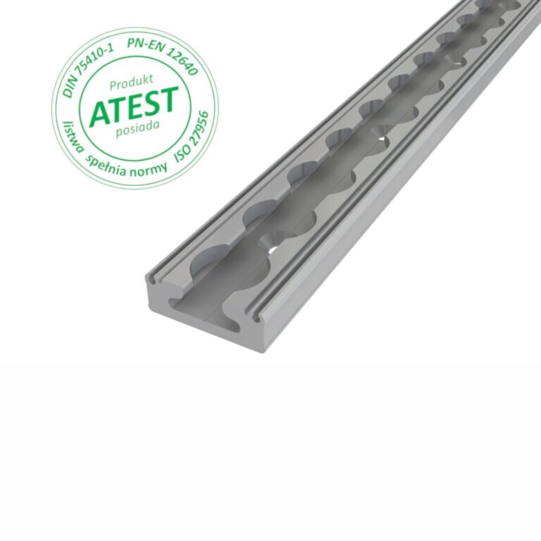 Listwa mocowania prosta aluminiowa z atestem Airline