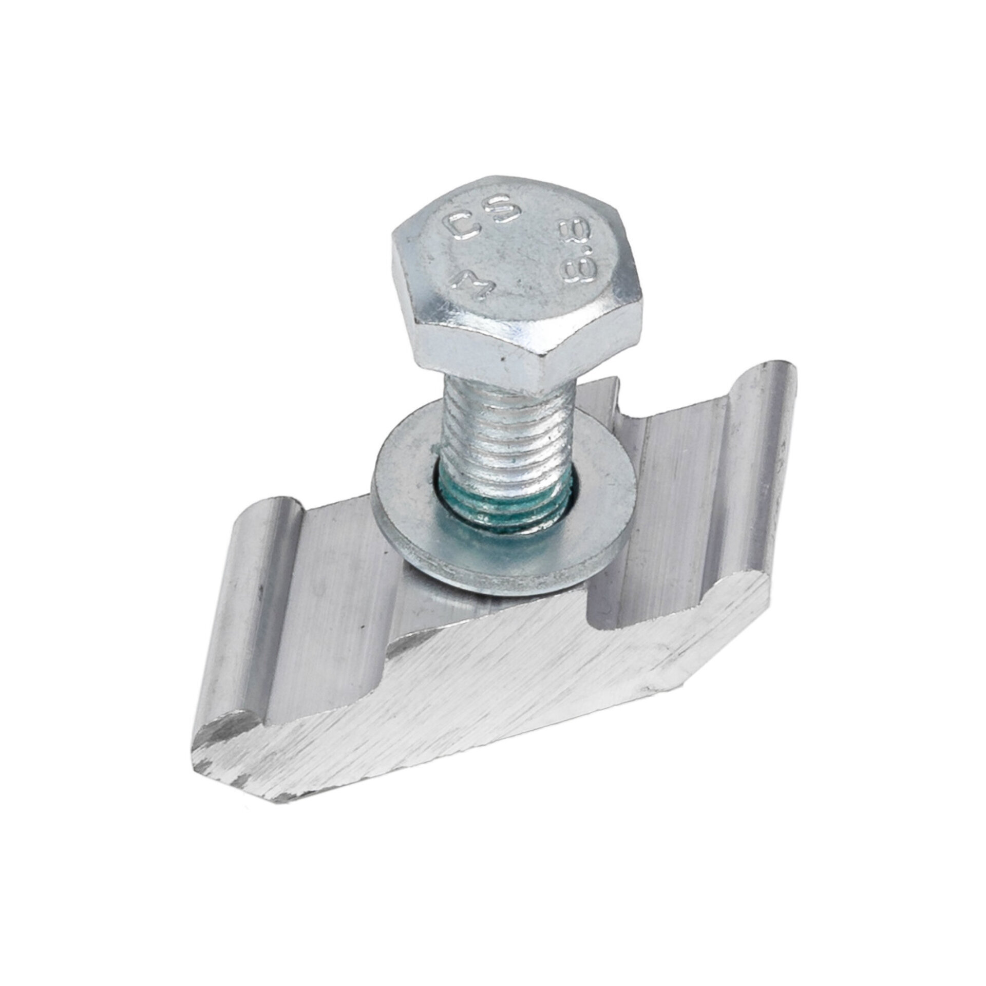 Profil aluminiowy z śrubą i podkładką mocującą