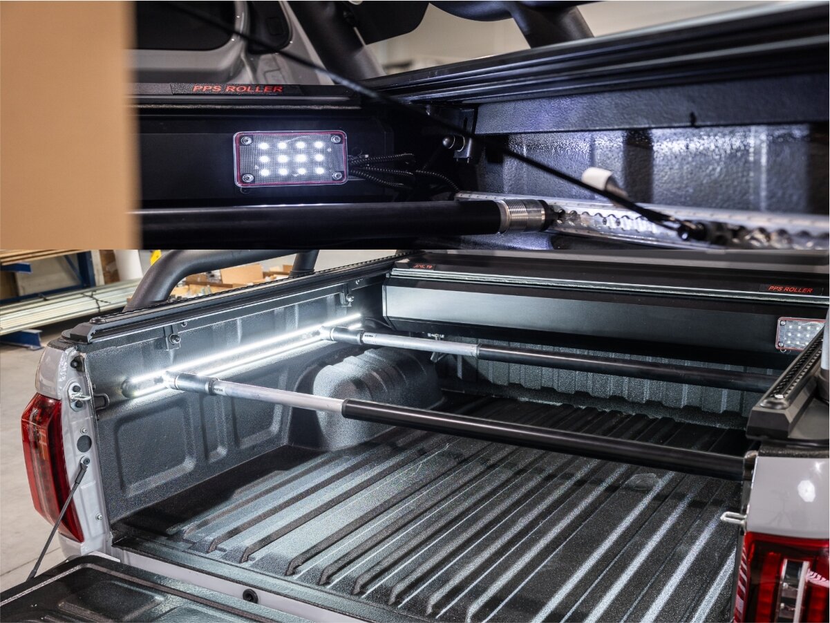 Roleta elektryczna do pickupa z oświetleniem LED